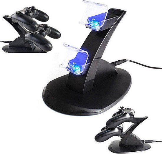 Dock voor Playstation 4 PS4 controllers met LED verlichting / Oplader Oplaadstation