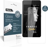 dipos I 2x Pantserfolie helder compatibel met Fantec Limbo Beschermfolie 9H screen-protector