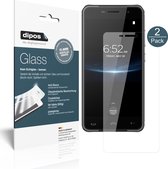 dipos I 2x Pantserfolie helder compatibel met HOMTOM HT37 Pro Beschermfolie 9H screen-protector