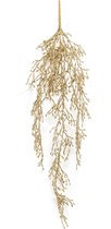 Kunst hangplant Rhipsalis 72 cm goud