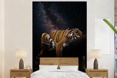 Papier peint - Papiers Papier peint photo Tigre - Univers - Etoiles - Largeur 180 cm x Hauteur 280 cm