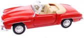 Metalen Mercedes-Benz 190 SL (1955): Rood