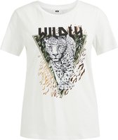 WE Fashion Dames T-shirt met opdruk