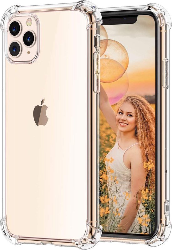 Schokbestendig Transparant Hoesje Geschikt voor Apple iPhone 11 Pro Max