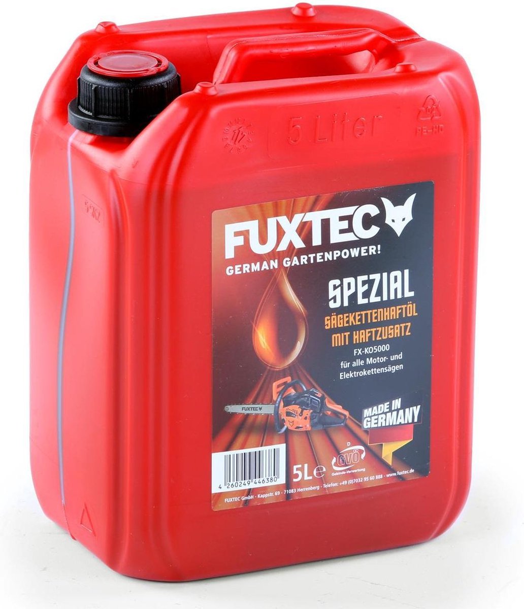 Kettingzaagolie - FUXTEC - 5 liter - ook voor snoeischaren