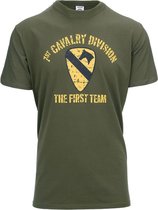 Fostex WWII Series - T-shirt 1st Cavalry Division (kleur: Groen / maat: S)