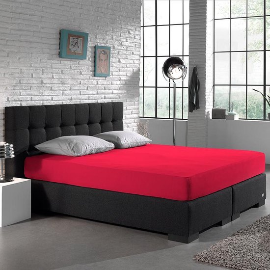 Home Care Drap-housse Boxspring Double Jersey Stretch 220 grammes - 190 / 200x220 / 230 - Rose