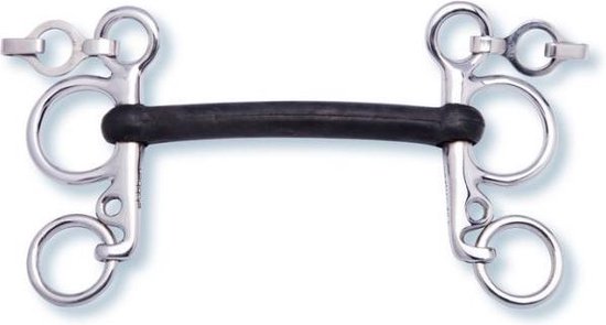 Stubben Steel Pelham rubber stubben 11.5 | Pelhams bit paard Stubben Steel Pelham rubber stubben 11.5 | Pelhams bit paard
