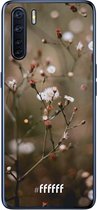 6F hoesje - geschikt voor OPPO A91 -  Transparant TPU Case - Flower Buds #ffffff