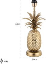 Tafellamp ananas goud metaal (r-000SP36841)