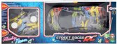 race-auto Street Racer RC jongens zwart 2-delig