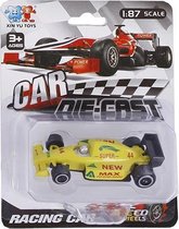 raceauto Formula jongens 8 cm diecast geel