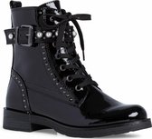 Marco Tozzi Dames Half laarsje 2-2-25129-27 018 zwart F-breedte Maat: 41 EU