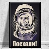 Yuri Gagarin Ruimte Held Print Poster Wall Art Kunst Canvas Printing Op Papier Living Decoratie  CD523