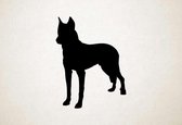 Silhouette hond - Beauceron - S - 59x45cm - Zwart - wanddecoratie