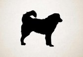 Silhouette hond - Tornjak - Tornjak - L - 75x87cm - Zwart - wanddecoratie