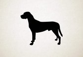 Silhouette hond - Hamiltonstovare - S - 45x56cm - Zwart - wanddecoratie