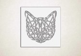 Line Art - Kat 6 vierkant - XS - 25x25cm - Wit - geometrische wanddecoratie