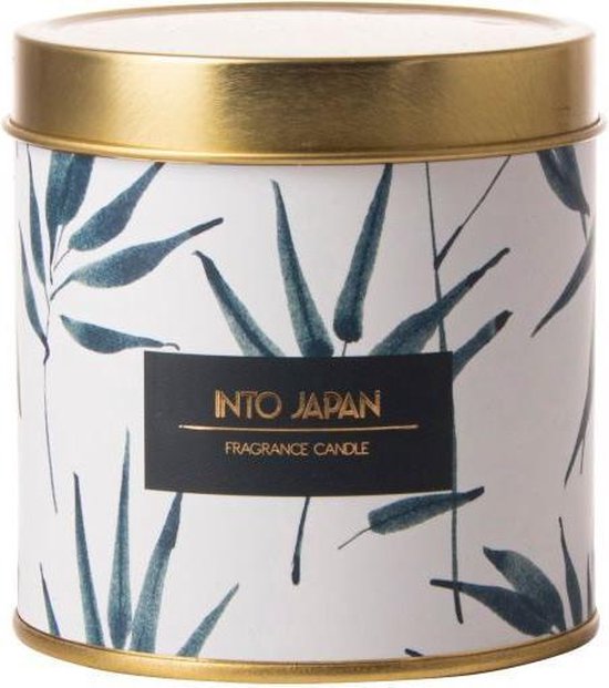 Gusta - Geurkaars Japans bloemenaroma - Bamboo in blik ø7,2cm - In to Japan