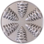 Bakvorm "Evergreen tree cakelets"- Nordic Ware | Sparkling Silver Holiday