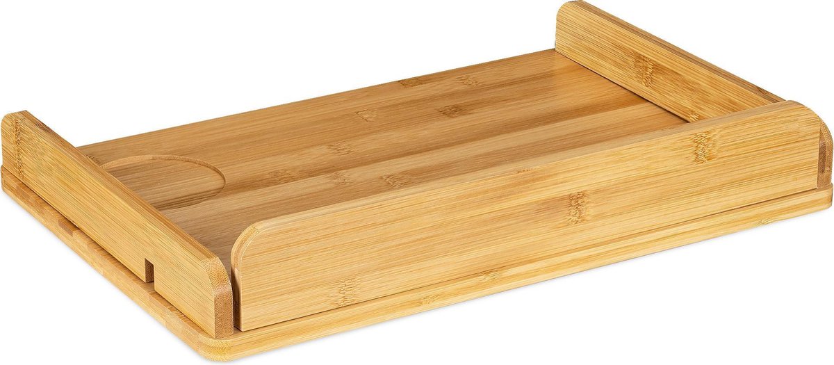 Navaris klembaar tafeltje voor aan het bed Bamboe plank voor bedframe Bedtafeltje voor boeken telefoon oplader Nachtkastje Bedplank