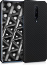 kalibri hoesje voor OnePlus 7 Pro - aramidehoes voor smartphone - mat zwart