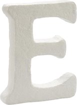 Pincello Decoratieletter E 12,5 X 2 X 15 Cm Polystyreen Wit