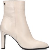 Notre-V 7436 Enkellaarsjes - Enkelboots met rits - Dames - Wit - Maat 37