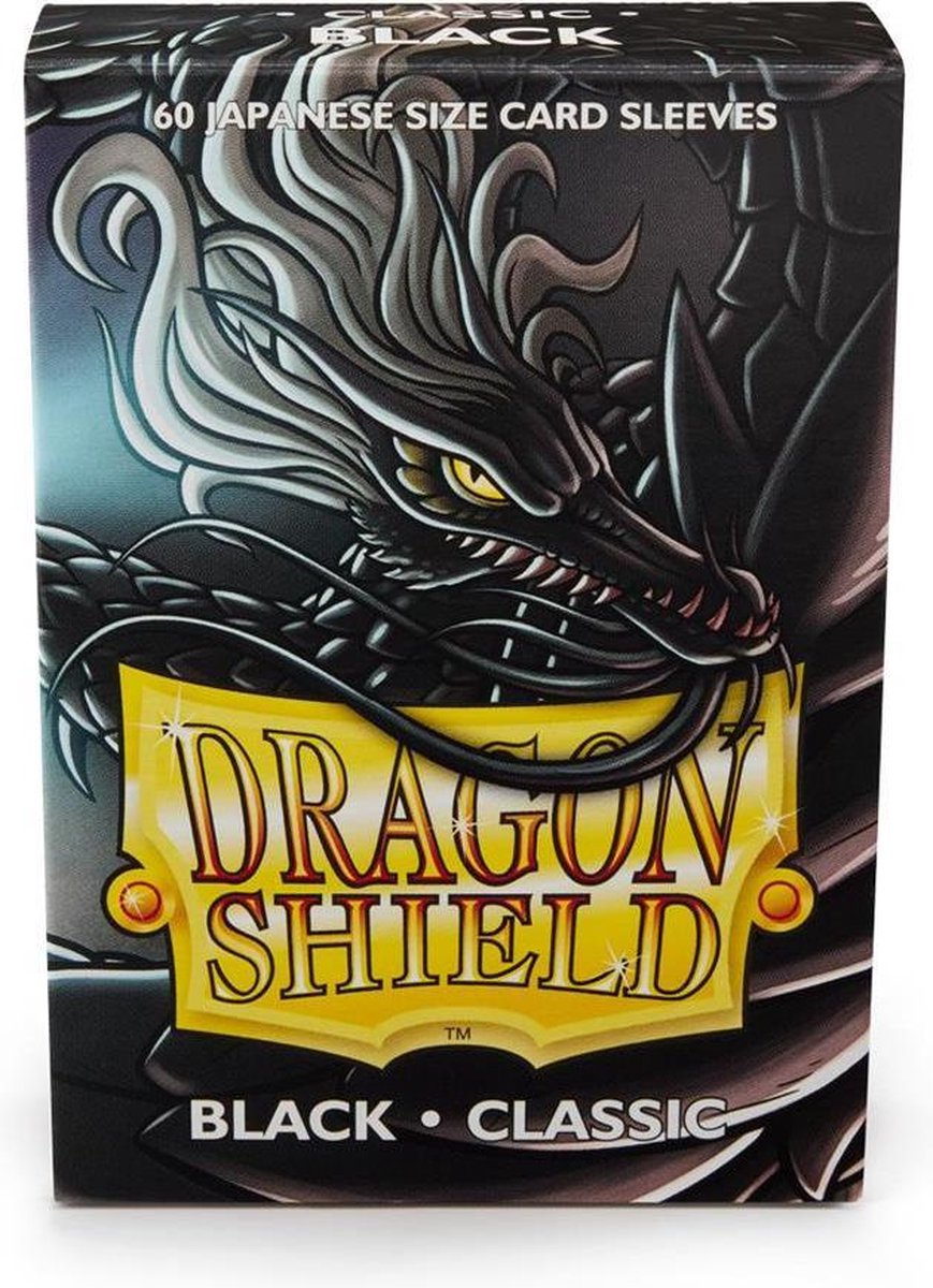 Dragon Shield Card Sleeves: Japanese Classic Black (59x86mm) - 60 stuks