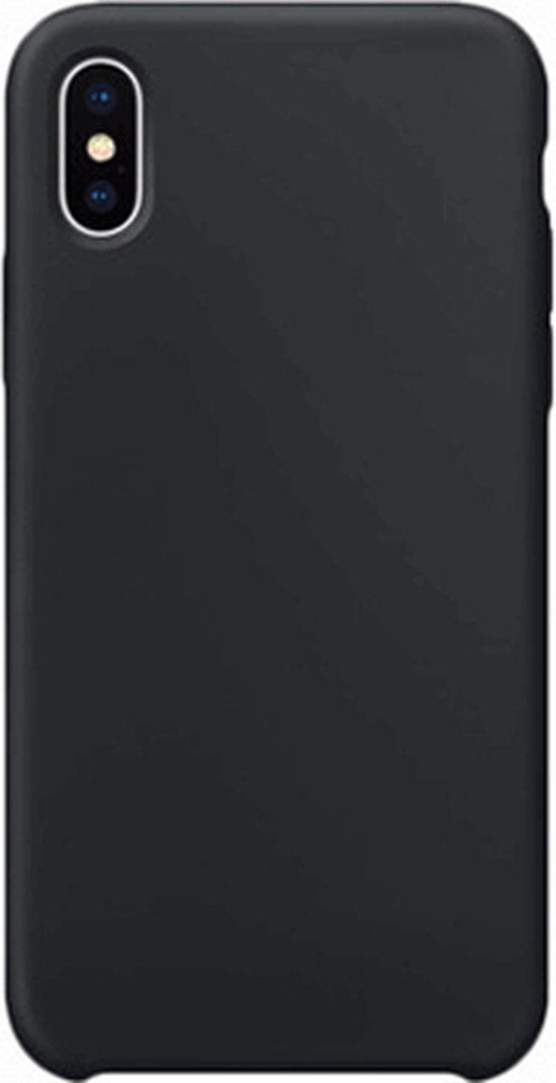 Geschikt voor: iPhone X Siliconen Back Cover - zwart