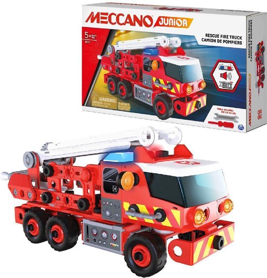 Meccano Jouet De Construction De Camion De Pompiers De Sauvetage Junior  Multicolore