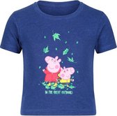 Regatta T-shirt Peppa Pig Junior Katoen Blauw Maat 104/110