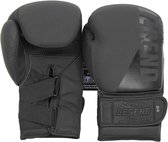 Wrist Lock Bokshandschoenen Heren/Dames Mat Zwart Leer 16 oz