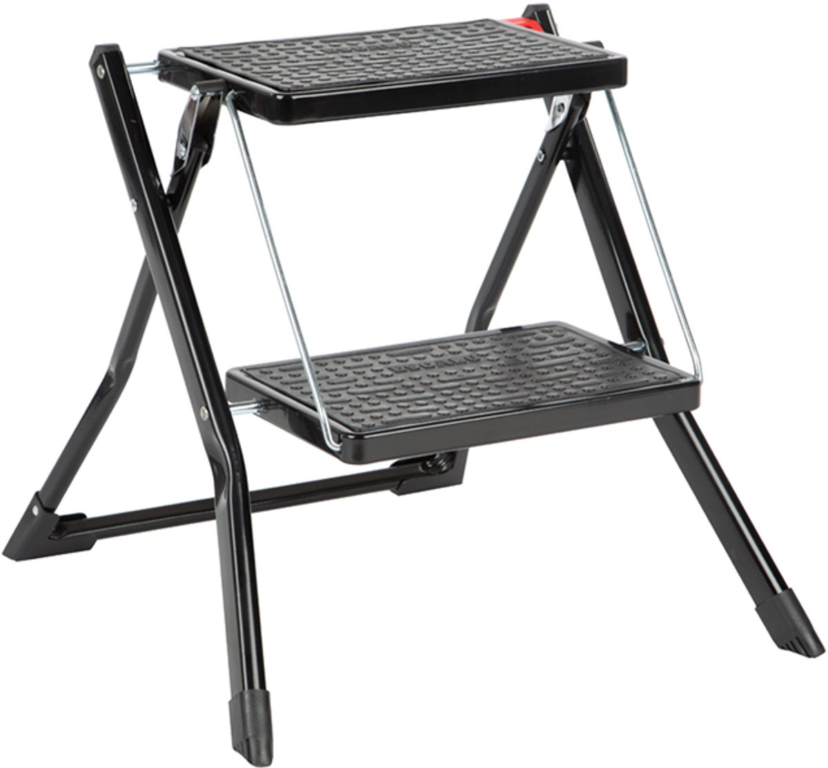 Huishoudtrap - Opstapje - Handy zwart 2 treden van 30x20cm