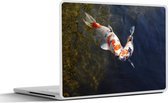 Laptop sticker - 11.6 inch - Twee koi karpers in het water - 30x21cm - Laptopstickers - Laptop skin - Cover