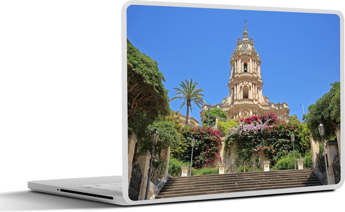 Afbeelding van product SleevesAndCases  Laptop sticker - 14 inch - De Duomo kathedraal in Sicilië