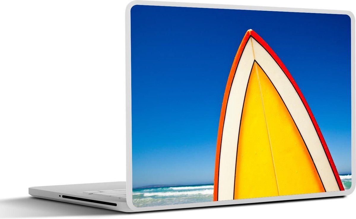 Afbeelding van product SleevesAndCases  Laptop sticker - 10.1 inch - Een kleurrijk surfbord