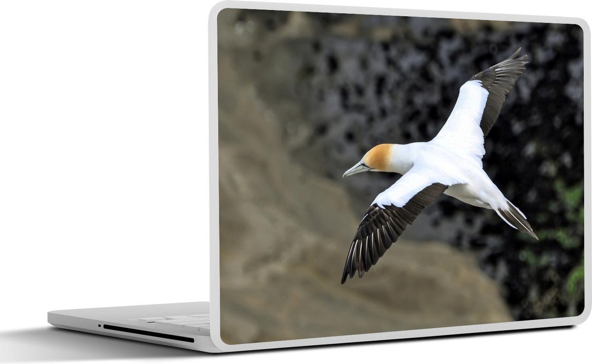Afbeelding van product SleevesAndCases  Laptop sticker - 13.3 inch - Luchtfoto van een zwevende Jan-van-gent