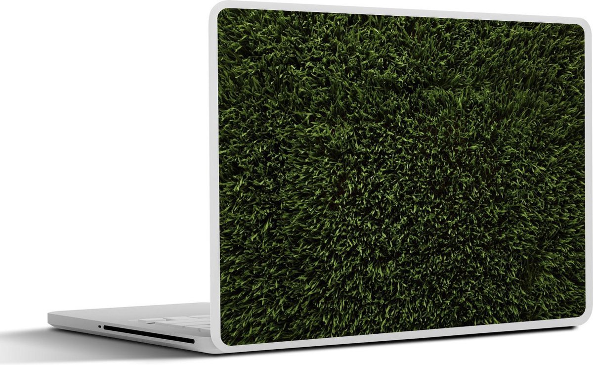 Laptop sticker - 11.6 inch - Bovenaanzicht van een stuk gras - 30x21cm - Laptopstickers - Laptop skin - Cover