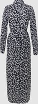 Voyar La Rue Jurk Denise Flower | Zwart Print
