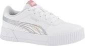 PUMA Carina Rainbow PS Meisjes Sneakers - Puma White-Puma Silver - Maat 33