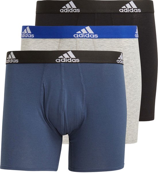 adidas BOS Brief 3-pack Boxers - noir/gris - taille S