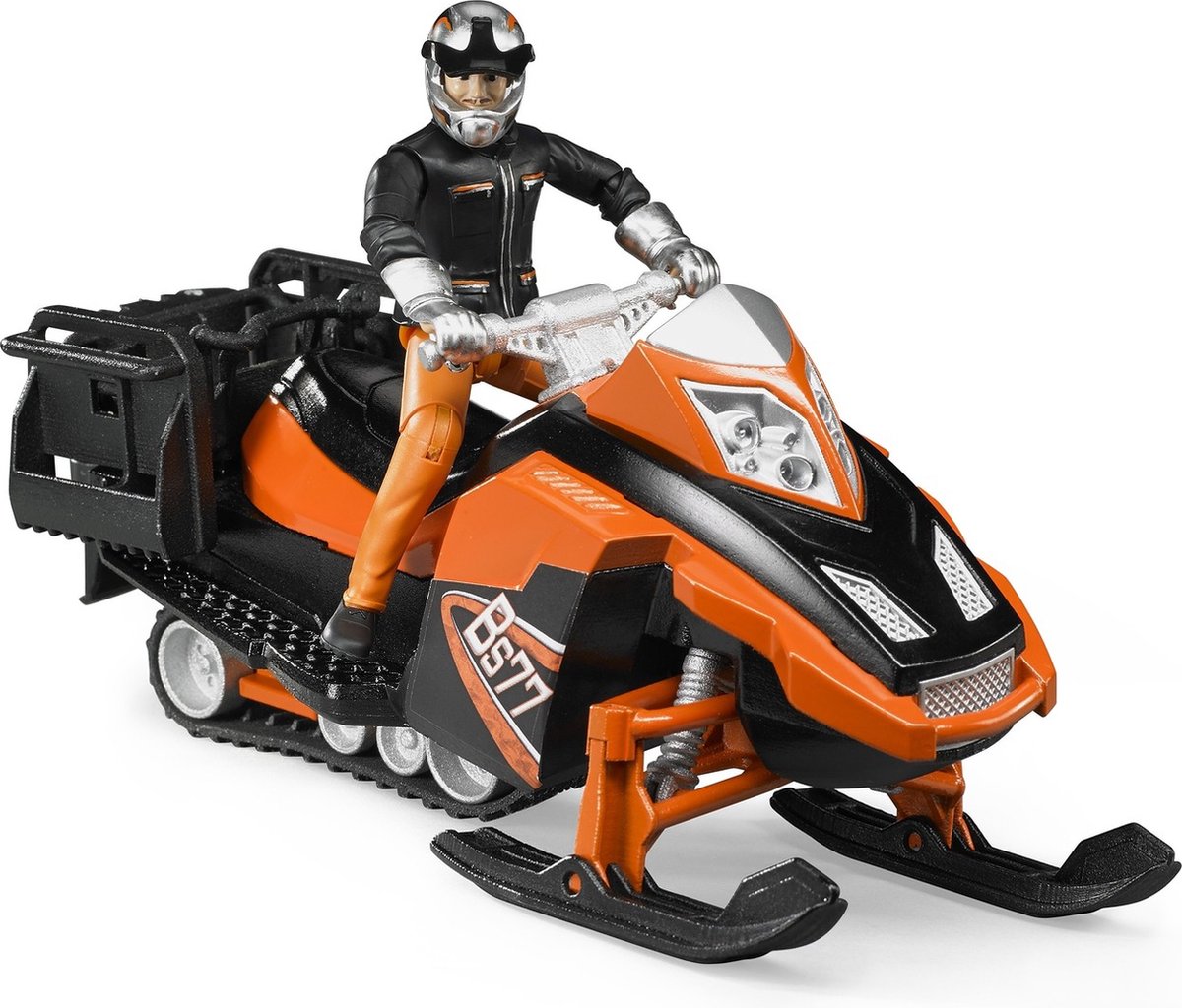 Bruder bworld Sneeuwscooter met bestuurder en accessoires thumbnail 4