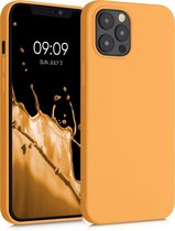 kwmobile telefoonhoesje voor Apple iPhone 12 Pro Max - Hoesje voor smartphone - Back cover in goud-oranje