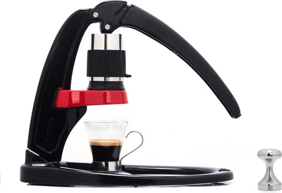 Flair Classic Plus Vrijstaand Handmatig Espresso maker 1kopjes Zwart, Rood,  Roestvrijstaal | bol.com