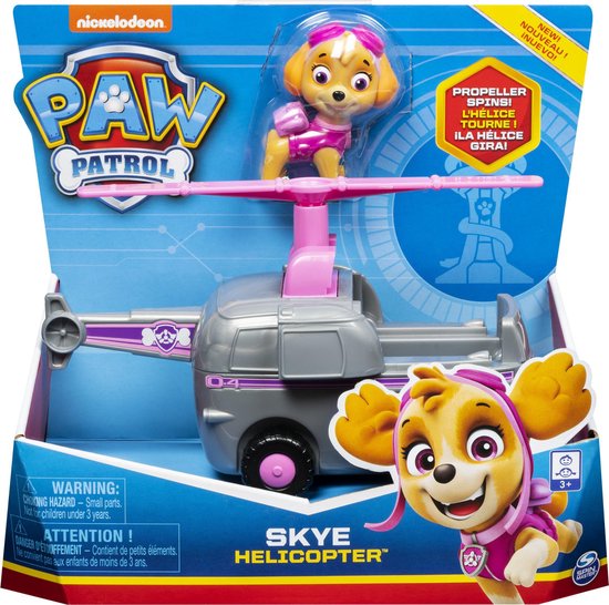 PAW Patrol LA PAT' PATROUILLE - VÉHICULE + FIGURINE STELLA - Véhicule de 15 cm Avec 1 Figurine À Collectionner Pat' Patrouille - - 6061800 - Jouet Enfant 3 Ans et +
