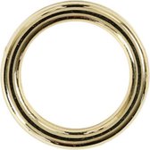 kunststof ring 15 mm goud 25 stuks