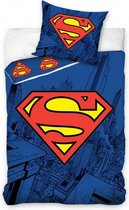 dekbedovertrek Superman 140 x 200 cm katoen blauw