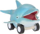 Dinoworld Auto Pull-back Dolfijn Junior 7 X 4,4 Cm Blauw/wit