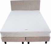 Bedworld Boxspring 200x210 - Stevig - Seudine - Licht grijs (ONC90)